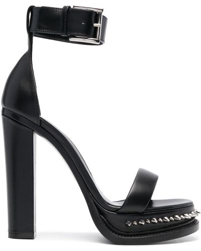 Alexander McQueen Sandalen mit Spikesohle - Schwarz