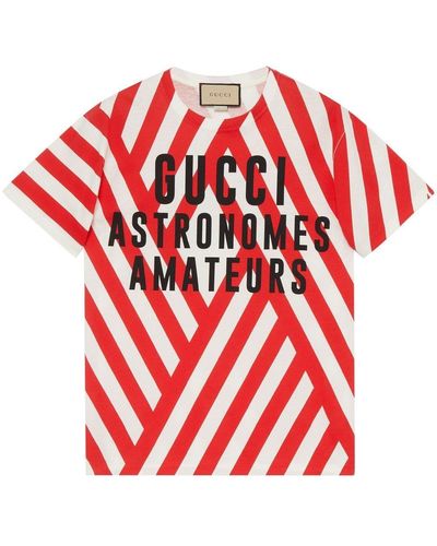 Gucci T-shirt con stampa - Rosso