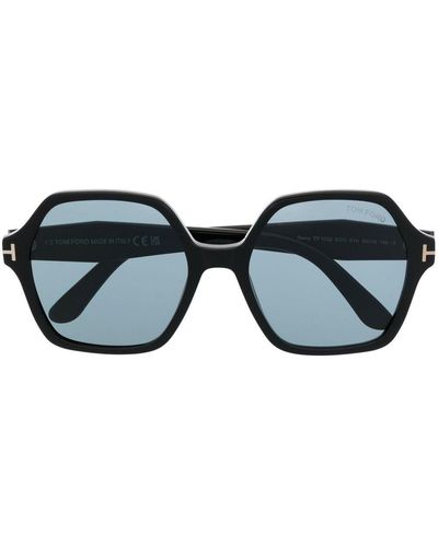 Tom Ford Gafas de sol oversize cuadradas - Azul