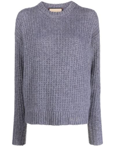 Gucci Ribbed-knit Cashmere Sweater - Gray