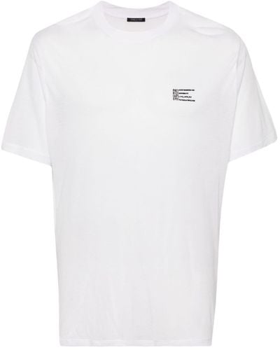 Patrizia Pepe Leichtes T-Shirt mit Logo-Print - Weiß