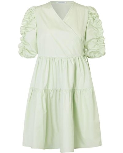 Cecilie Bahnsen Vermont Cotton Midi Dress - Green