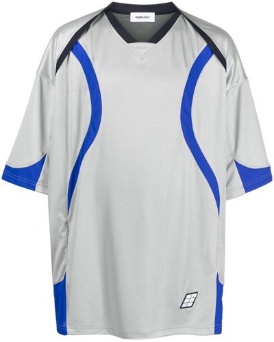 Ambush Short Sleeves Football T-shirt - Blue