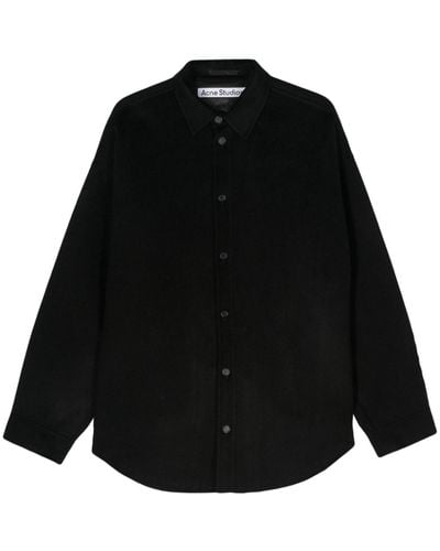 Acne Studios Wool Single-breasted Coat - Black