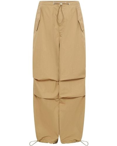Dion Lee Toggle Organic-cotton Trousers - Natural