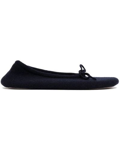 N.Peal Cashmere Cashmere Ballerina Slippers - Blue