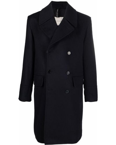 Mackintosh Redford Double-breasted Coat - Blue