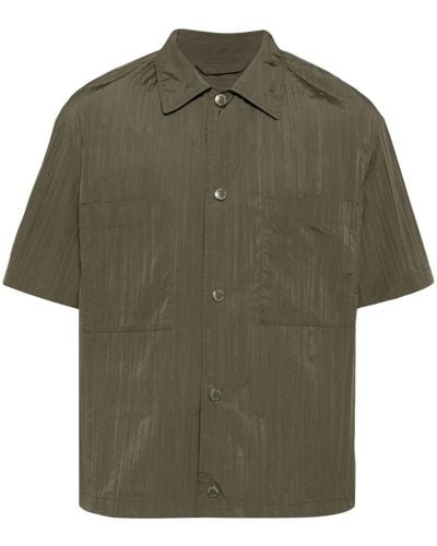 MAN ON THE BOON. Pleated T-shirt - Green