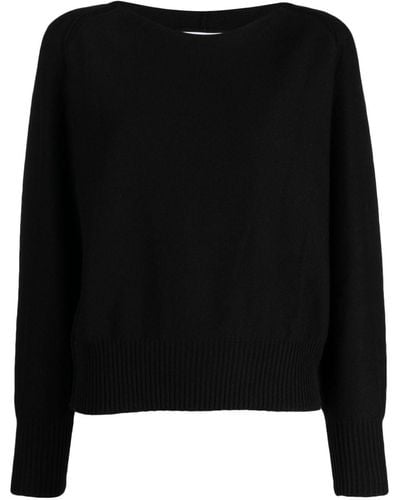 DKNY Round-neck Long-sleeve Jumper - Black
