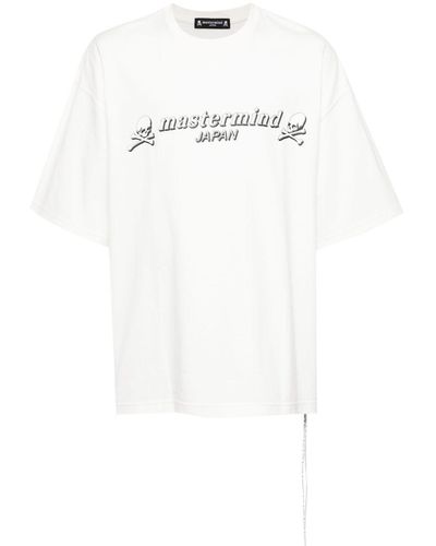 Mastermind Japan T-Shirt mit Logo-Print - Weiß