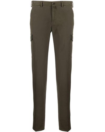 PT Torino Corduroy Slim-fit Cargo Trousers - Grey