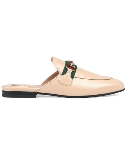 Gucci Princetown damen-slipper aus leder - Mehrfarbig