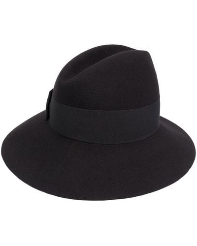 Patrizia Pepe Wide-brim Felt Hat - Black