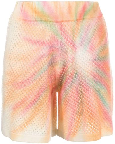 Canessa Cashmere Knitted Shorts - Pink