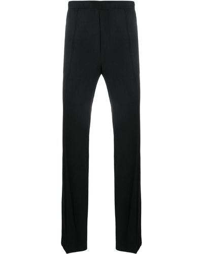 Haider Ackermann Pantalon droit à taille élastiquée - Noir