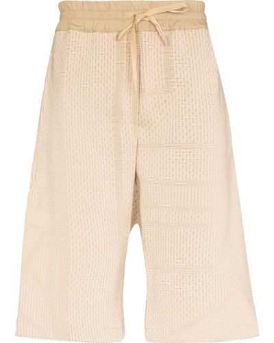 BYBORRE Knitted Bermuda Shorts - Natural