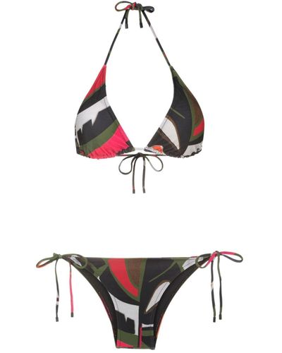 Osklen Set bikini a triangolo Foliage - Bianco