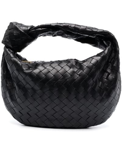 Bottega Veneta Teen Jodie Leather Tote Bag - Black
