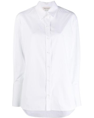 Alexander McQueen Hemd mit langen Ärmeln - Weiß