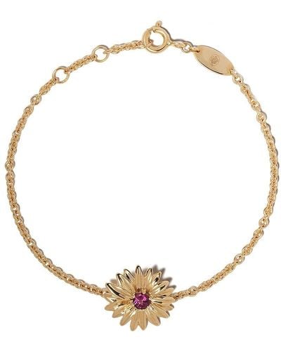 Aurelie Bidermann 18kt Yellow Gold Bouquet Pendant Bracelet - Metallic