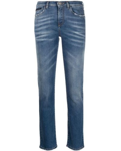 Philipp Plein High-rise Straight-leg Jeans - Blue