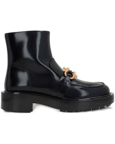 Bottega Veneta Patent Leather Ankle Boots - Black