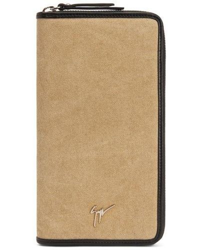 Giuseppe Zanotti Tom Portemonnaie mit Reißverschluss - Weiß