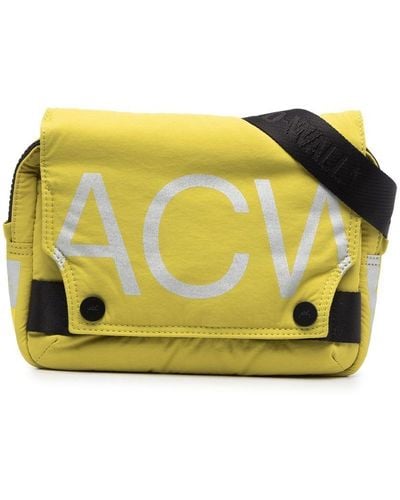 A_COLD_WALL* Logo-print Shoulder Bag - Yellow