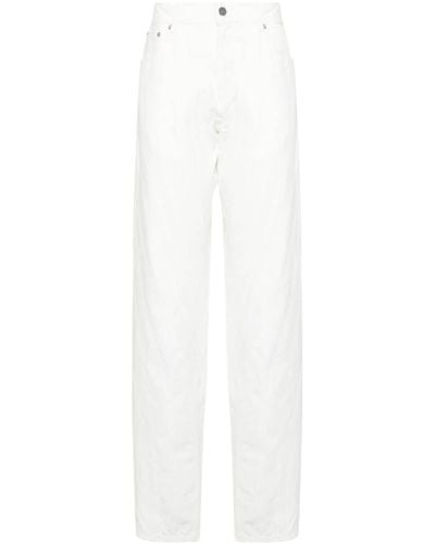 Mugler Spiral baggy Jeans - White