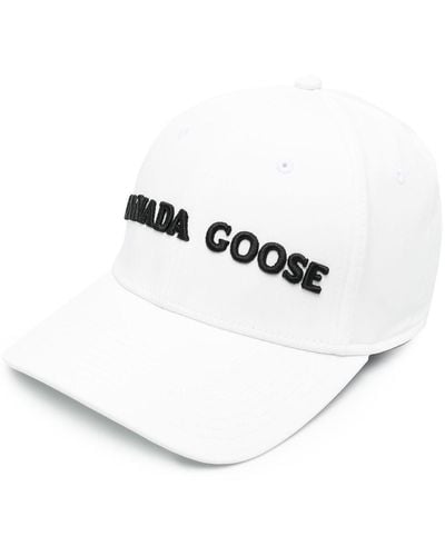 Canada Goose ロゴ キャップ - ホワイト