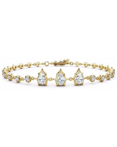 Jade Trau 18kt Yellow Gold Envoy Diamond Line Bracelet - Metallic