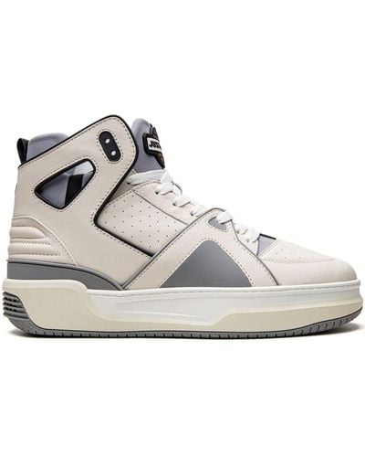 Just Don Courtside High Leren Sneakers - Wit