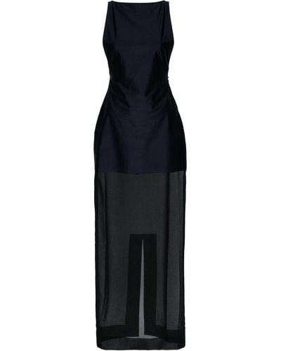 Jacquemus Jersey And Mousseline Dress - Black