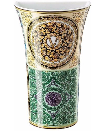 Versace Vaso Barocco Mosaic (26cm) - Verde
