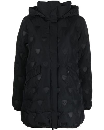 Rossignol Quilted Hooded Coat - Black