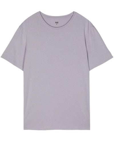 PAIGE Cotton-blend T-shirt - Purple
