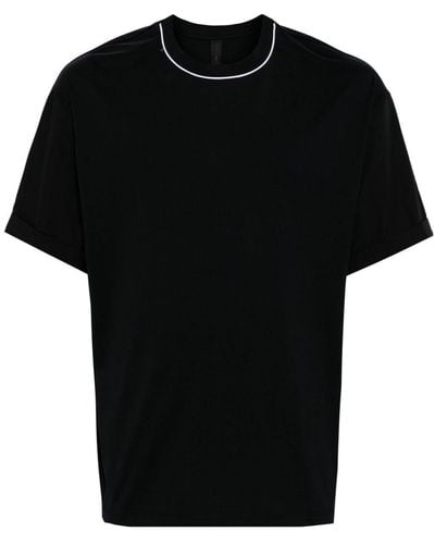 Neil Barrett Contrast-trim Cotton T-shirt - Zwart