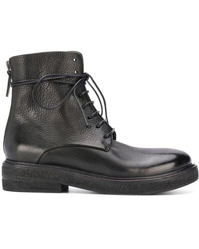 Marsèll Lace-up Ankle Boots - Black