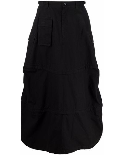 Balenciaga Falda larga tipo cargo - Negro