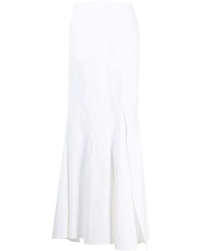 A.W.A.K.E. MODE Twisted Mermaid Maxi Skirt - White