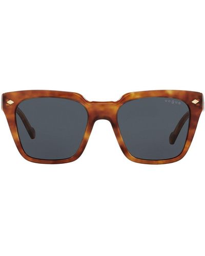 Vogue Eyewear Tortoiseshell-effect Square-frame Sunglasses - Blue