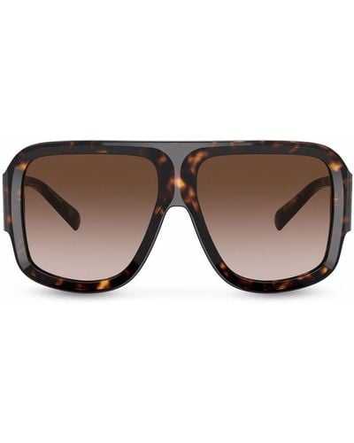 Dolce & Gabbana Magnificent Oversized-frame Sunglasses - Black