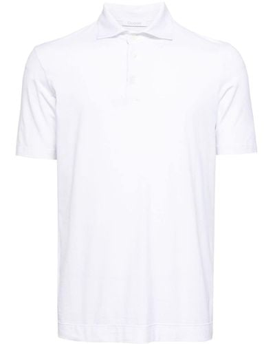 Cruciani Stretch-cotton Polo Shirt - White