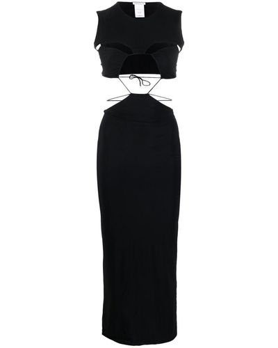 Amazuìn Cut-out Detail Dress - Black