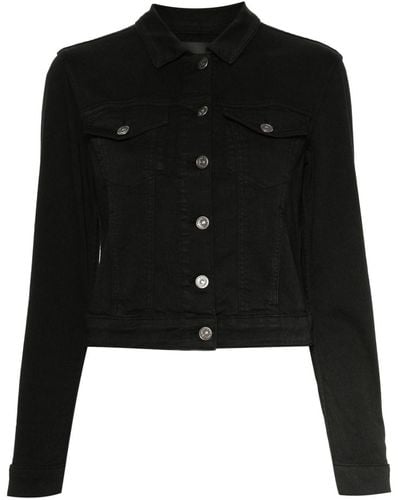 Dondup Garment-dyed Denim Jacket - Black