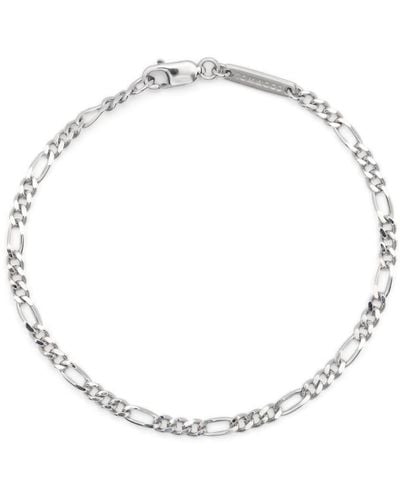 Tom Wood 925 Sterling Silver Rue Figaro-chain Bracelet - White