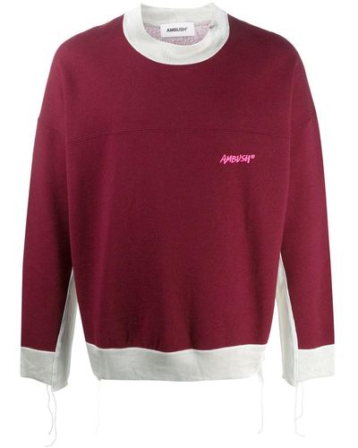 Ambush Sweater Met Logopatch - Rood