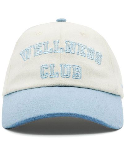 Sporty & Rich Logo-embroidered Cotton-twill Baseball Cap - Blue
