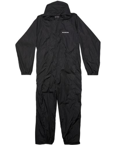 Balenciaga ロゴ ジャンプスーツ - ブラック