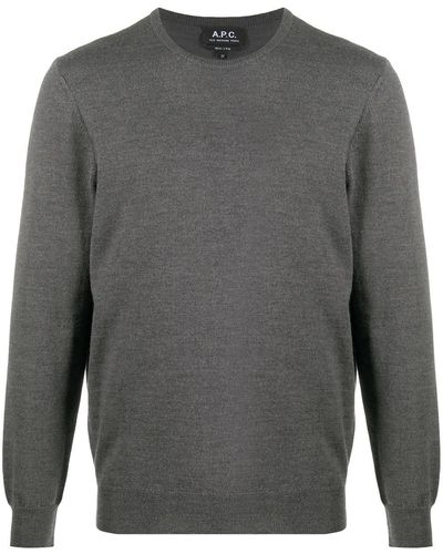 A.P.C. Round Neck Sweater - Gray